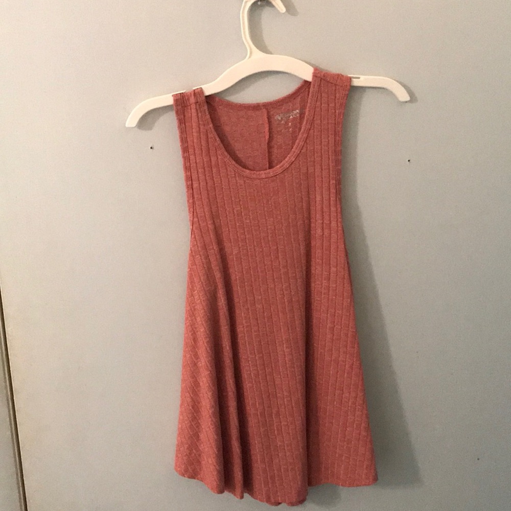 A pink tank top